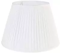 Qazqa Retro Lampenschirm - Plisse - Cr&egrave;me, Rund, supports-e27, diameter 45