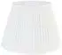 QAZQA Plissee-Lampenschirm weiß, rund, schräg 45/30cm (93815)