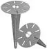 ETC Shop Erdspieß für Gartenleuchten 30cm, Stahl pulverbeschichtet, D 15cm, 2er Set