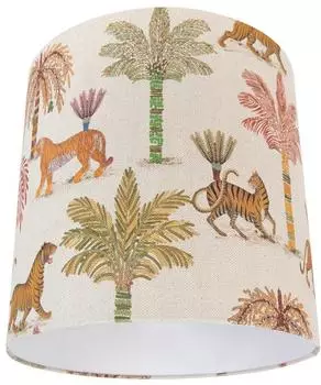QAZQA Lampenschirm Textil, Tiermuster, bunt (110660)