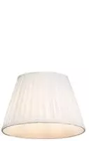 Qazqa Retro Lampenschirm - Plisse - Cr&egrave;me, Rund, supports-e27, diameter 25