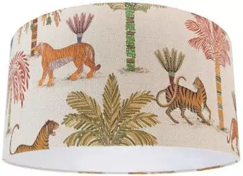 QAZQA Lampenschirm Textil multicolor Tiermotiv (110659)