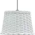 vidaXL Deckenlampen-Schirm weiß, Weide, Ø40x26cm (364369)