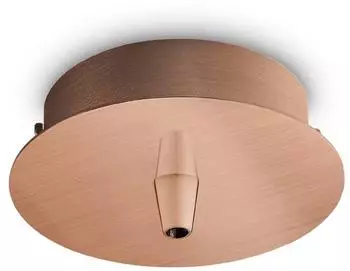 IDEAL LUX Baldachin, rund, Ø 10cm, 1-fach, kupfer (249278)