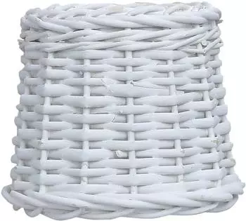 vidaXL Lampenschirm Korbweide Wei&szlig; 25x17cm (287618)
