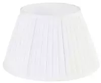 Qazqa Retro Lampenschirm - Plisse - Cr&egrave;me, Rund, supports-e27, diameter 35