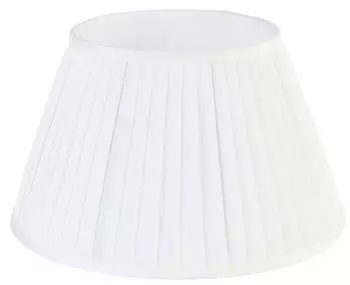 QAZQA Plissee-Lampenschirm wei&szlig;/cr&egrave;me rund &Oslash;35cm (93814)