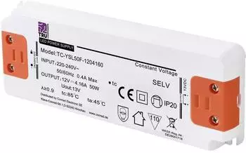 TRU Components TC-YSL50F-1204160 LED-Trafo Konstantspannung 50W 4,16A 12V/DC (TC-13492696)