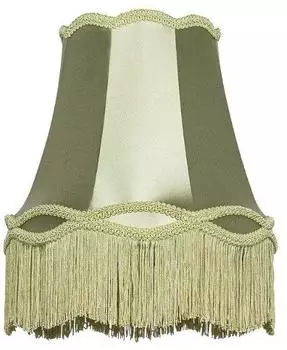QAZQA Granny Lampenschirm Textil, grün, Ø30cm (105706)