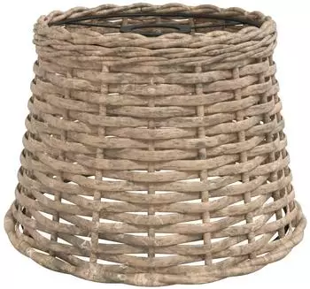 vidaXL Deckenlampen-Schirm Korbgeflecht, braun, &Oslash;25x17cm (364374)