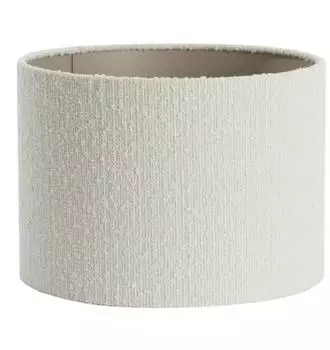 Light & Living Bolero Lampenschirm rund, Textil, weiß, Ø30cm (2230205)