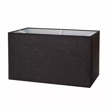 Orion Lightstyle Lampenschirm Stoff, rechteckig, schwarz, E27 (40x22x24cm)