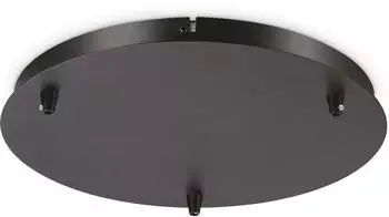 IDEAL LUX Rosone Standard 3-flammig, schwarz (285603)