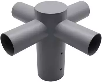 ENOVALITE Stra&szlig;enleuchten-Adapter 4-fach 80:60mm grau (ELED900309)