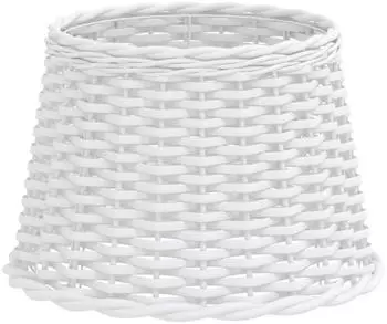 vidaXL Lampenschirm Korbweide wei&szlig; &Oslash;40x26cm (364385)