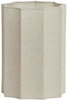 Light & Living Disli Lampenschirm Zylinder, Textil, hellbraun, &Oslash;18x25cm (2218924)