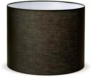 Orion Lightstyle Lampenschirm rund, Stoff, schwarz, Ø 40cm, H 30cm, E27 (210.121173-03)