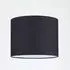 Orion Lightstyle Lampenschirm rund, Stoff, schwarz, Ø 40cm, H 30cm, E27 (210.121173-03)