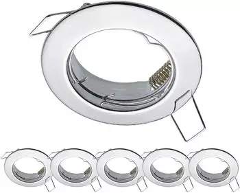 Oktaplex Sedan Einbaustrahler-Rahmen GU10/LED-Modul, chrom, IP20