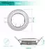 Oktaplex Sedan Einbaustrahler-Rahmen GU10/LED-Modul, chrom, IP20