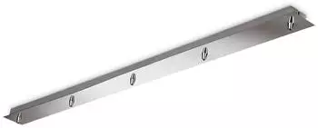 IDEAL LUX Baldachin Linear Standard eckig 120cm 5-fach chrom (285696)