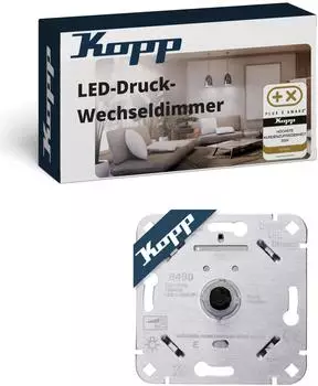Kopp LED-Druck-Wechseldimmer RC 150W Phasenabschnitt (849000513)