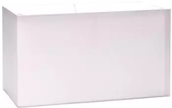 Orion Lightstyle Stofflampenschirm rechteckig, wei&szlig;, E27 (32x16x18cm)