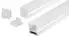 EnergMix LED-Streifen H-Profil 2m Alu mit Milchglas-Abdeckung