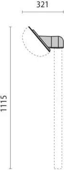 PERFORMANCE iN LIGHTING 40&deg; geneigter Sockel f&uuml;r 60mm Mast (000802)