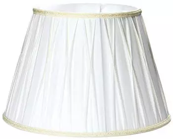 Orion Lightstyle Ersatz-Lampenschirm Stoff, crème-weiß, Ø 40cm, E27, Goldkante