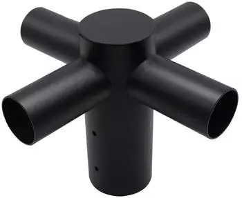ENOVALITE Straßenleuchten-Adapter 4-fach 80:60mm schwarz (ELED900308)