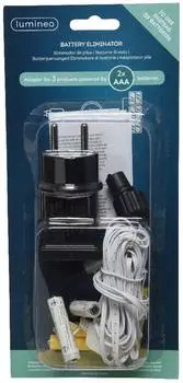 Lumineo Batterie-Ersatz Netzadapter 3V Innenbereich 2xAAA, 300cm Kabel