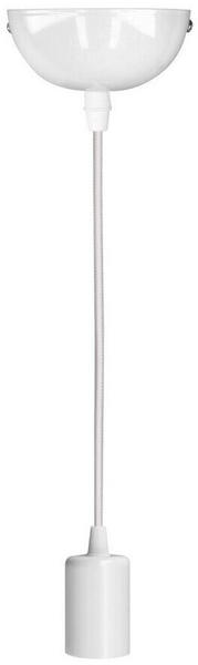 kwmobile Lampenfassung mit Textilkabel E27 90cm weiß (41464.02.02)