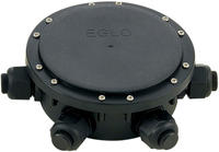 Eglo - Au&szlig;enverkabelungsbox Connector Box 4 Eing&auml;nge Schwarz Verteiler &