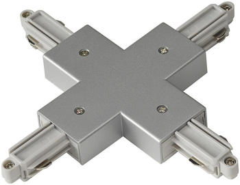 famlights 1-Phasen Schienensystem X-Verbinder in Silber silber
