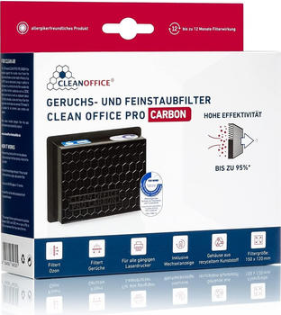 Clean Office Feinstaubfilter Pro Carbon für Laserdrucker und Kopierer 15 x 12cm