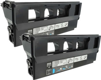 vhbw 2x Resttonerbehälter kompatibel mit Konica Minolta Bizhub C280, C220, C360 Laser-Drucker (182792570)