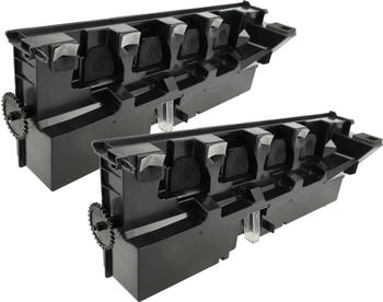 vhbw 2x Resttonerbehälter kompatibel mit Konica Minolta Bizhub C558, C554, C458, C658 Laser-Drucker (182792706-2)