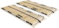 vidaXL Lattenroste 2 Stk. mit 28 Latten 7 Zonen 70x200 cm