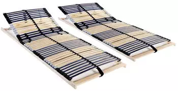 vidaXL Lattenrost 2 Stk. 42 Latten 7 Zonen 70x200cm