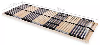 vidaXL Lattenrost 7 Zonen 42 Latten 70x200cm (246461)