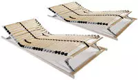 vidaXL Lattenroste 2 Stk. mit 28 Latten 7 Zonen 90x200 cm