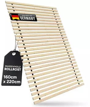 TUGA-Holztech Rollrost "Lamellen-Xandi" Lattenrost 160x220cm 24mm Aufbauhöhe