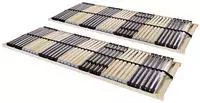 vidaXL Lattenroste 2 Stk. mit 42 Latten 7 Zonen 70x200 cm