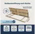 Betten-ABC Madera 7-Zonen-Lattenrost Bettkastenfunktion 28 Federleisten 100x200cm (Madera)