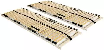 vidaXL Lattenrost 7 Zonen 28 Latten 90x200cm, 2er-Set (3051431)