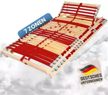 Coemo Ruby K Lattenrost 7-Zonen 28 Leisten 140x200cm Kopfteil verstellbar (LAT.RUBY.28HK.140200_2)