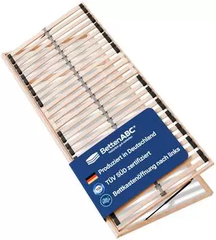 Betten-ABC Madera 7-Zonen-Lattenrost mit Bettkastenfunktion, 28 Federleisten, 80x200cm (Madera)