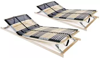 vidaXL Lattenrost 7 Zonen 80x200cm, 2 Stk. (3051427)