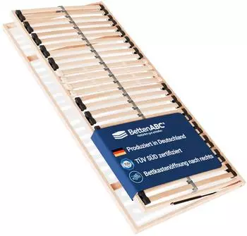 Betten-ABC Madera 7-Zonen-Lattenrost mit Bettkastenfunktion, 28 Federleisten, 140x200cm (Madera)